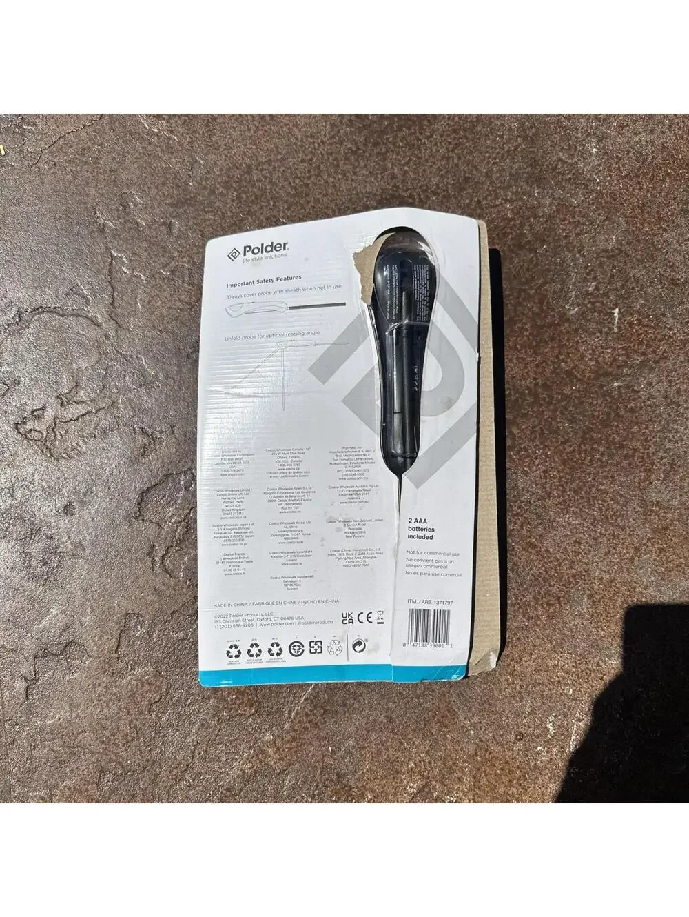 Safe-Serve Deluxe Instant Read Digital Cooking Thermometer - NEW - Damaged Box
